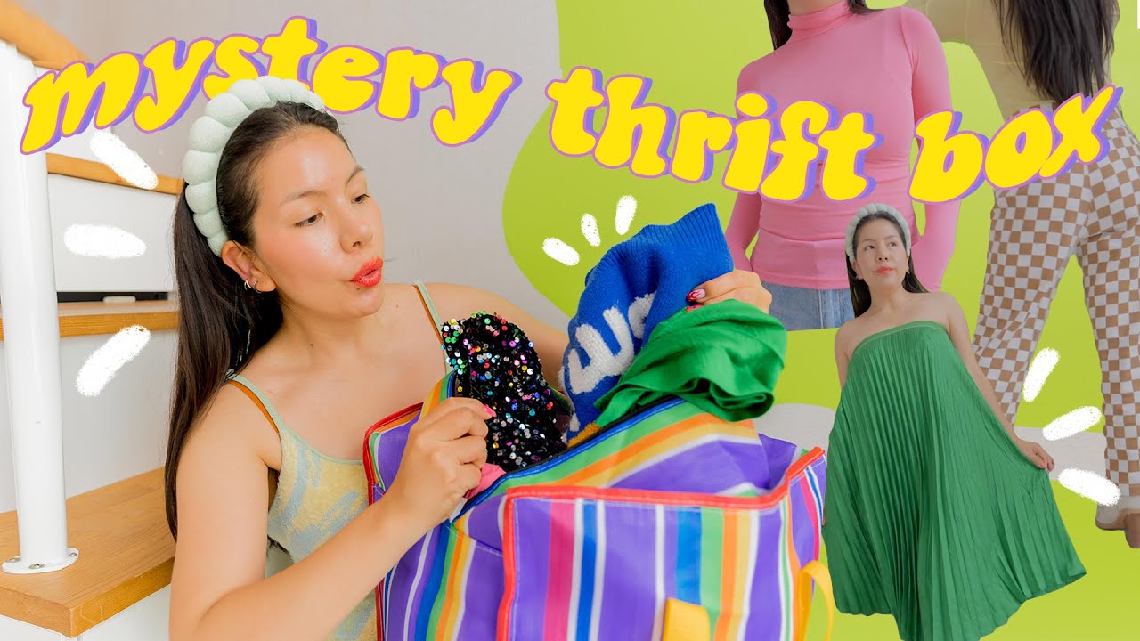 my first mystery thrift box! I thought I knew what to expect but... 😲😲😲