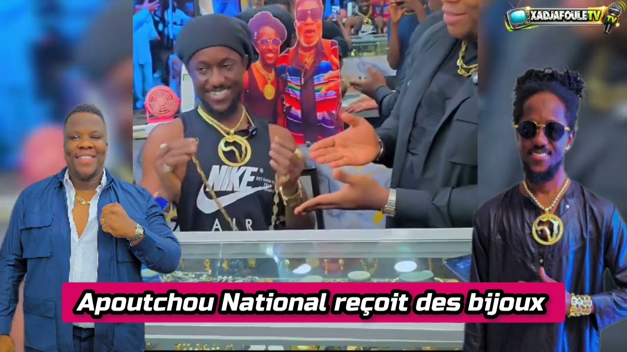 Apoutchou National reçoit un beau Cadeau chez Ass le bijoutier 