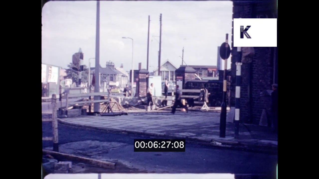 1960s UK, Stockton Traffic Works, Home Movies