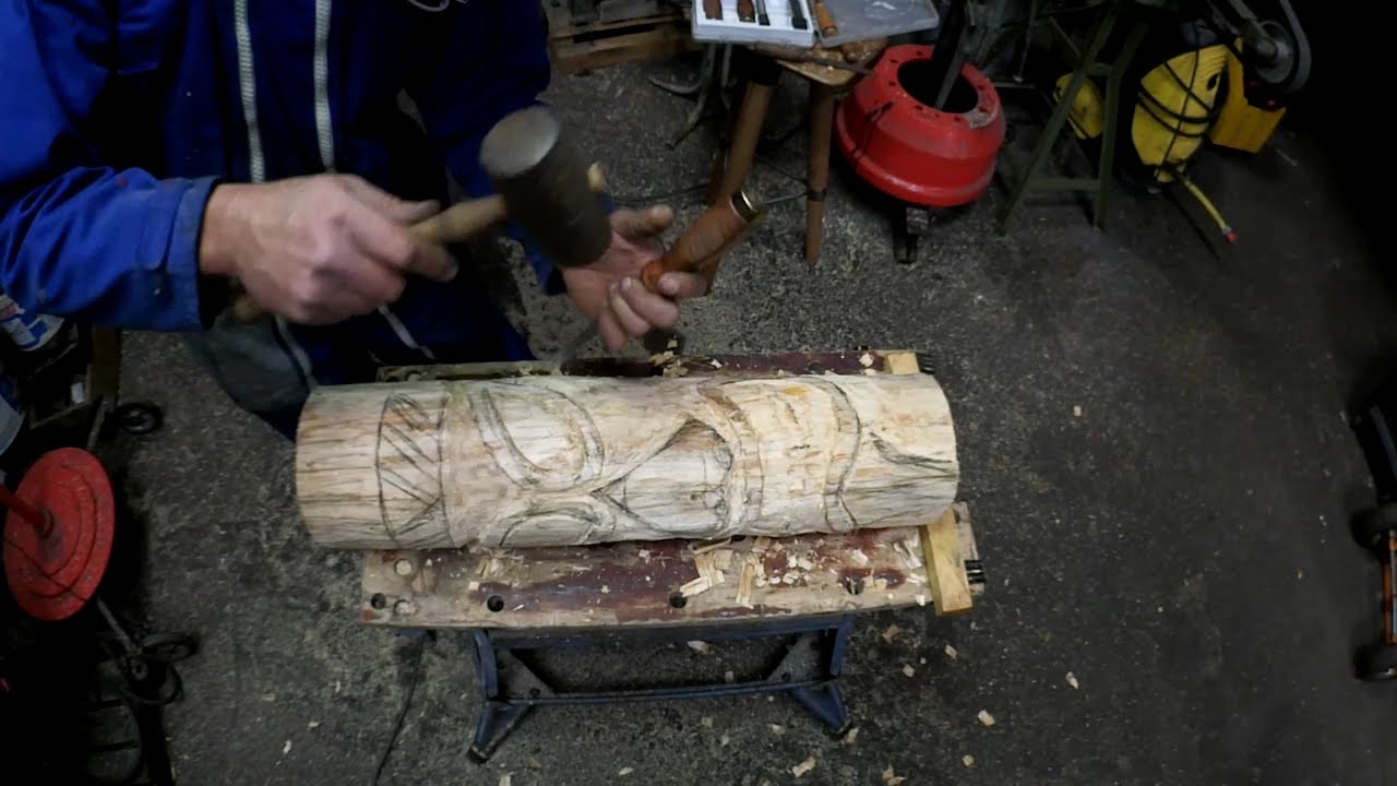 Sculpter un Tiki #FredKustomGarage