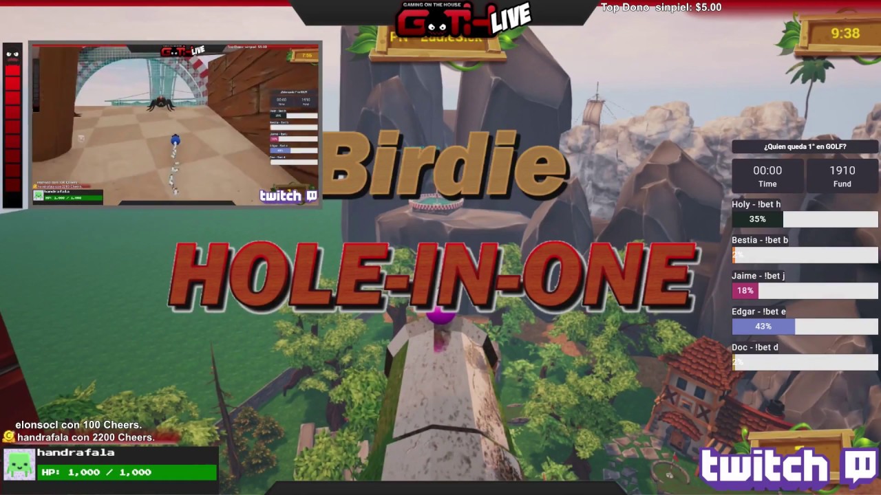 GOLFITOS CON EL PRO BESTIA TERMINAL! en vivo en Español - GOTH