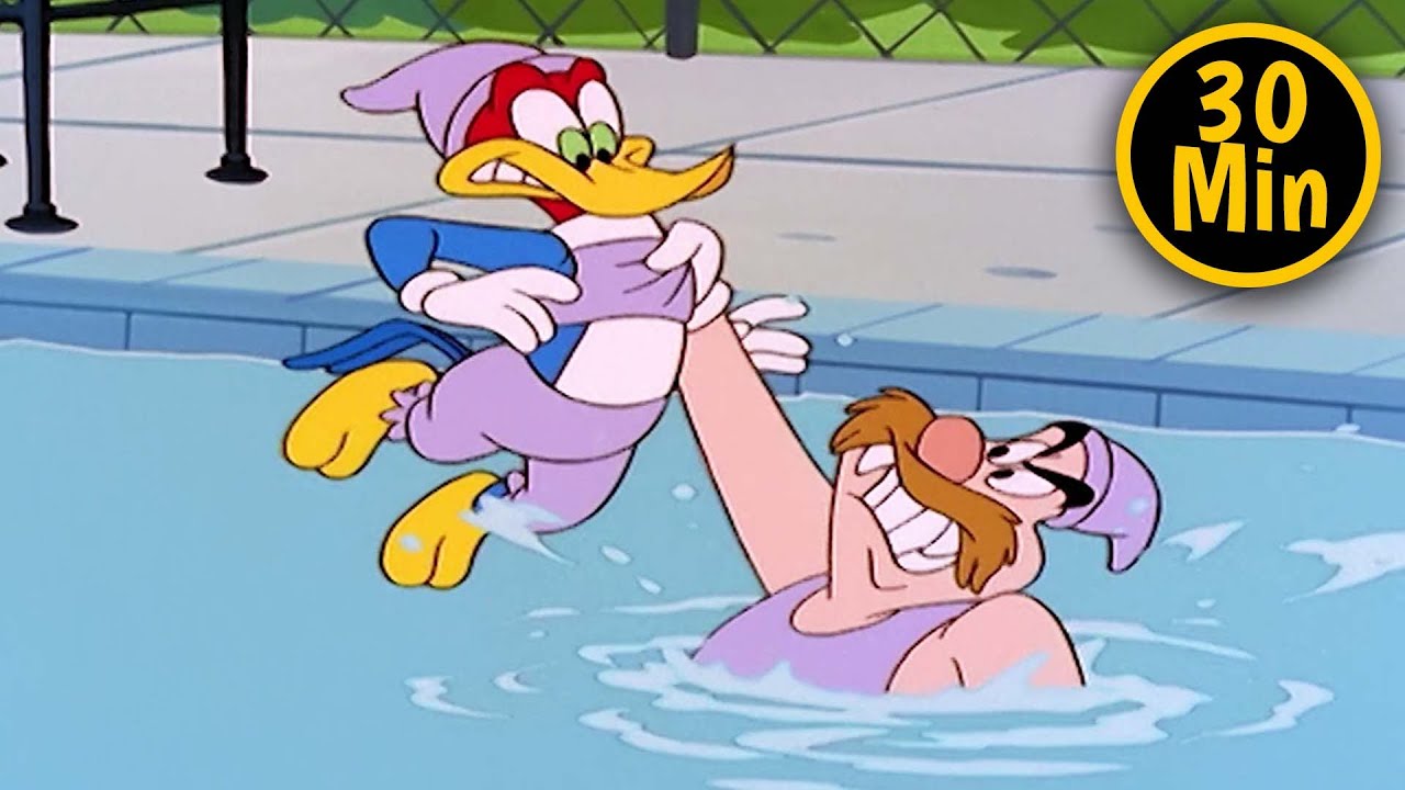 El Pájaro Loco | Calor en la piscina | 3 Episodios Completos