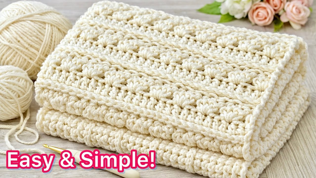 This Easy Crochet Stitch Is Everywhere! 😍 Beginner-Friendly & Beautiful | Baby Blanket & Shawl