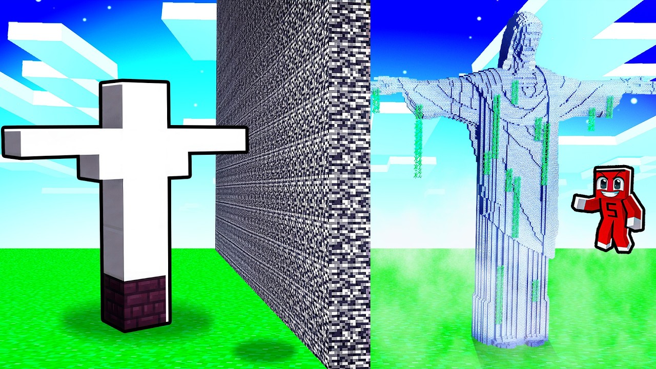 10 SANİYE vs 1 SAAT HEYKEL YAPI KAPIŞMASI !! - Minecraft