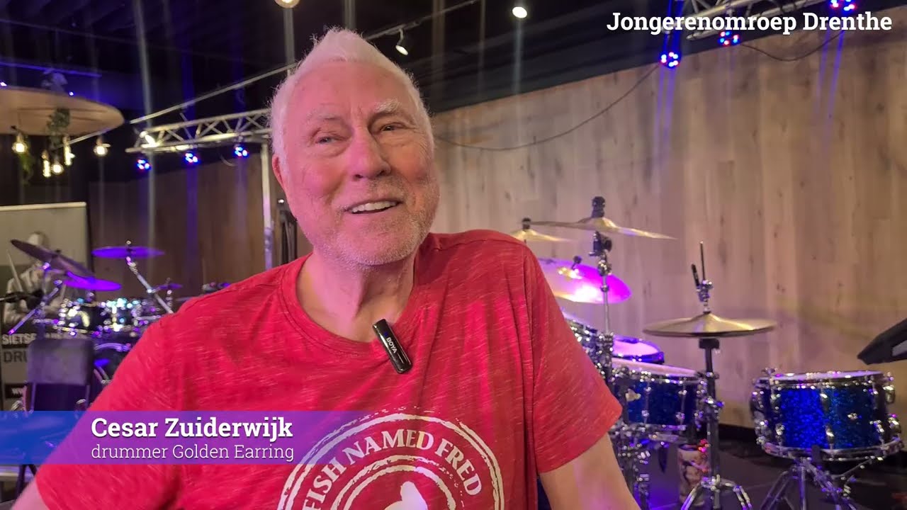 Cesar Zuiderwijk deelt zijn passie voor drummen bij Drumpraat on Tour in Emmen