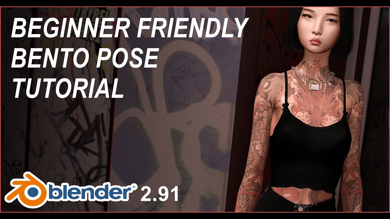 How to Create Bento Poses For Second Life In Blender 2.91 using Avastar (Updated 2021 Tutorial)