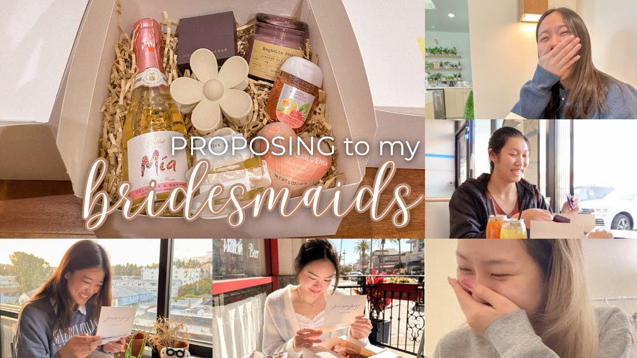 asking my girls to be my bridesmaids (+ the bridesmaid proposal boxes!) 🎀🌷💗💄