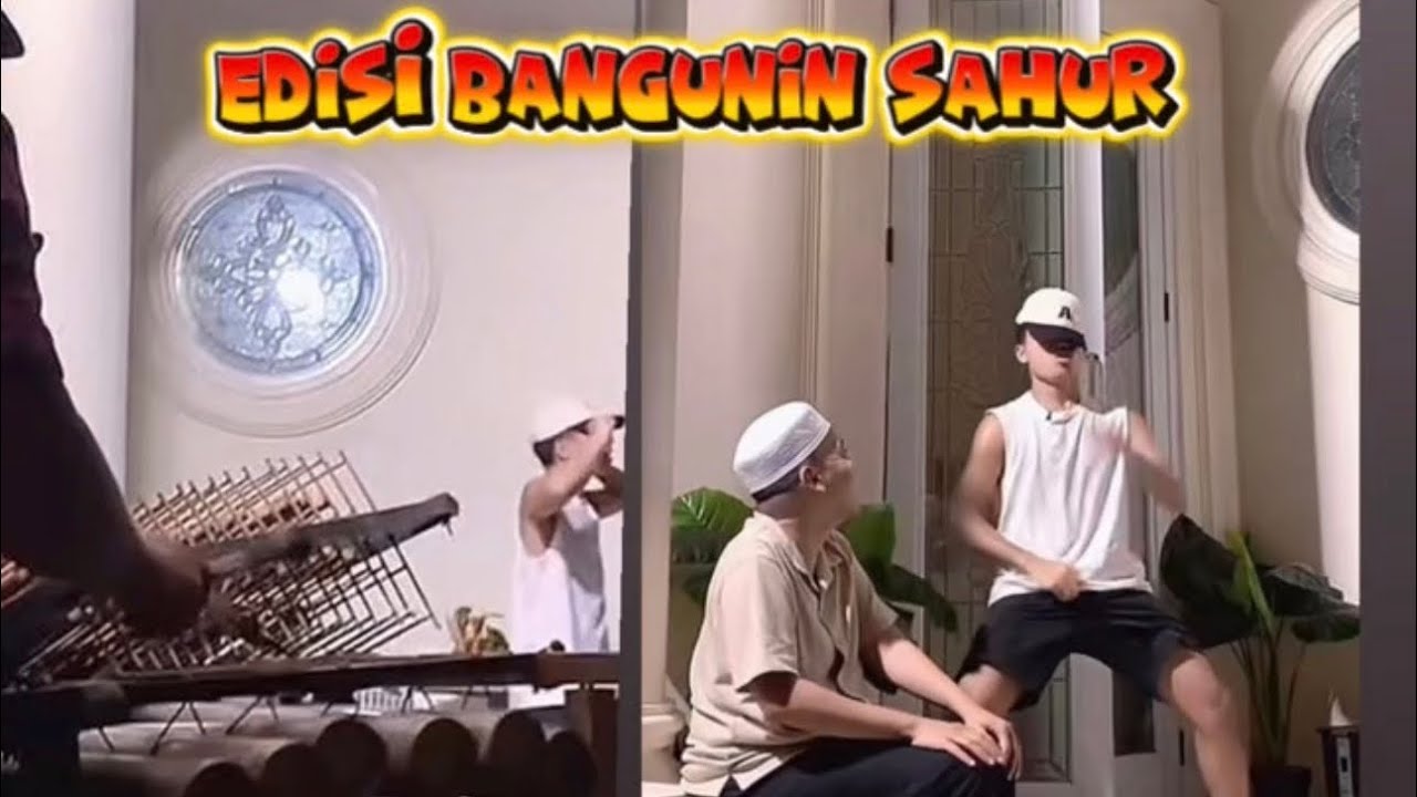 KALI INI BANGUNIN SAHURNYA PAKAI ALAT MUSIK DARI BAMBU!!LINCAH BANGET BETRAND