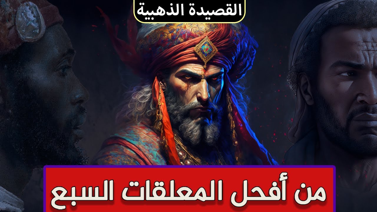 القصيدة الذهبية!! من أفحل المعلقات السبع وأبلغها في المعنى!! مقطع رائع