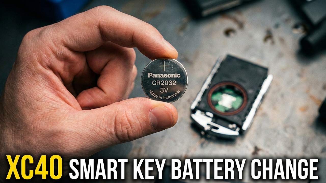 Volvo XC40 (2019-2025):  Smart Key / Fob Battery Replacement. Also Works For C40, XC60, XC90, etc.
