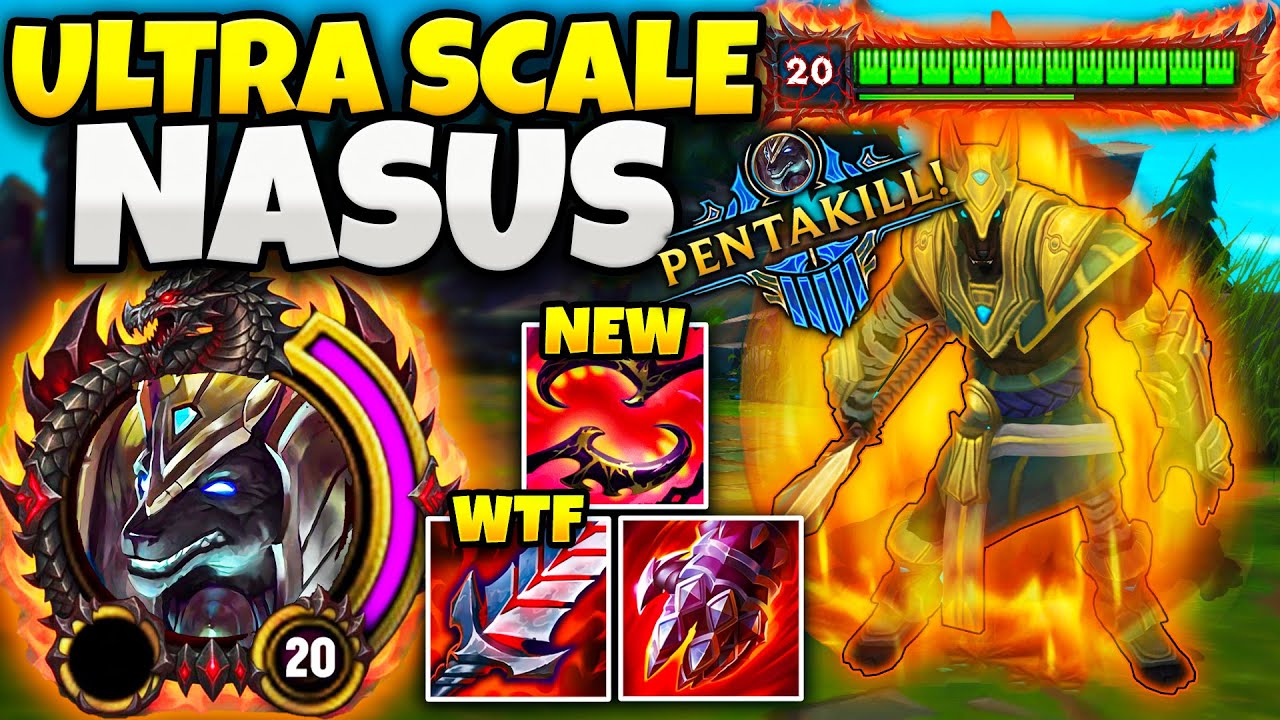 LEVEL 20 NASUS IS THE MOST BROKEN THING IN LEAGUE! (PENTAKILL)