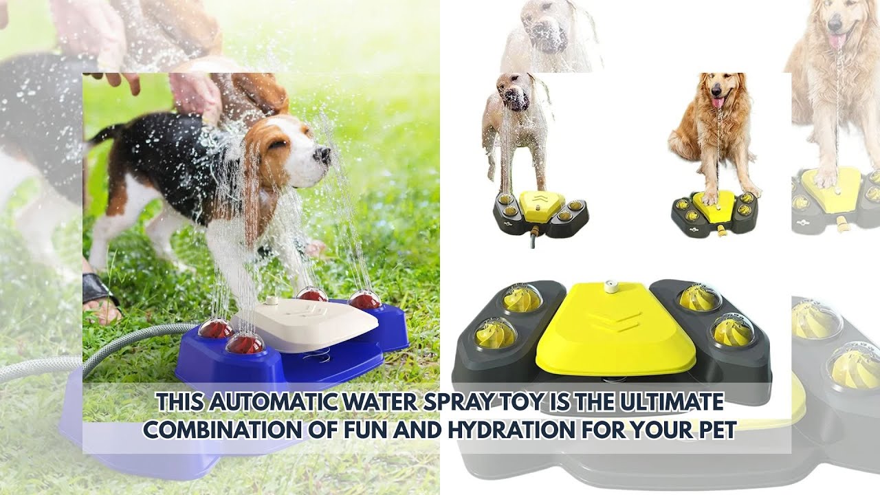Automatic Water Spray Feeding Water Fountain Spray Dog Toys Drinking Water