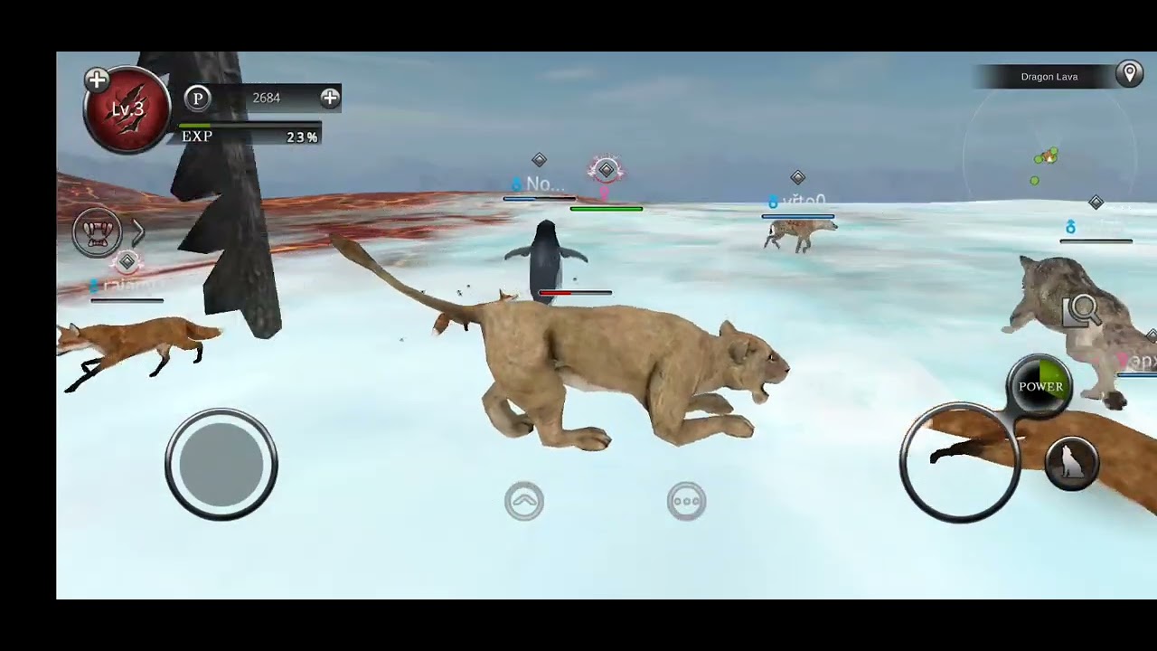 Wild animals online play as a female lion