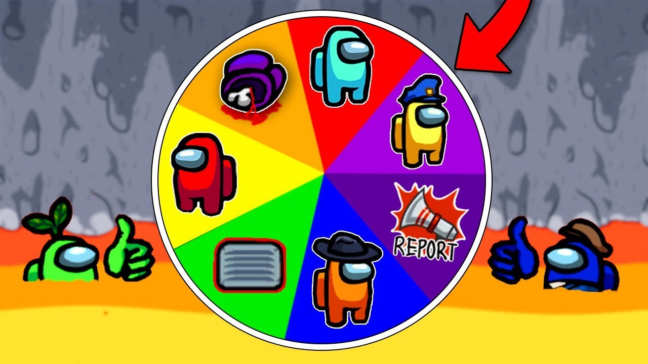 !LA RULETA DE AMONG US! 🤞🍀 PROBAMOS SUERTE EN AMONG US