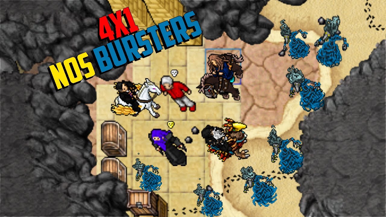 Matei todos da PT num PVP x4 em Buster - Tibia PK Ferobra 05