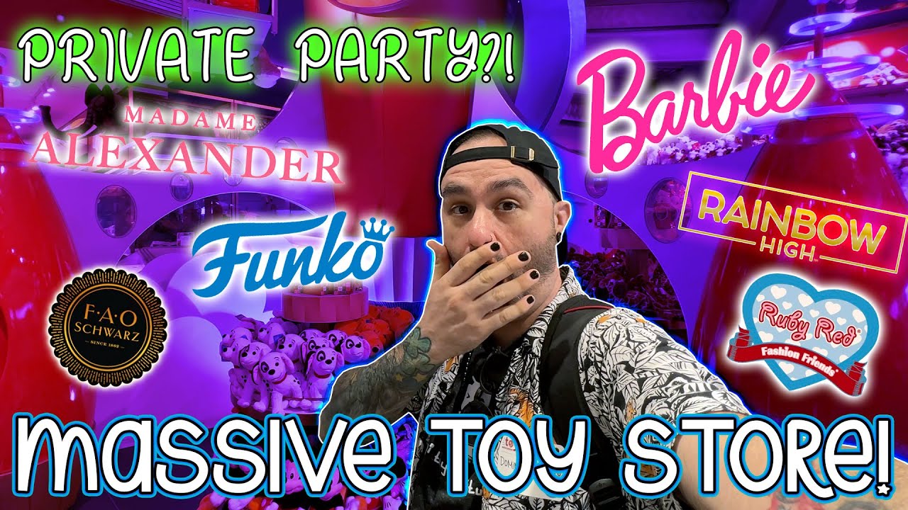 MASSIVE NYC Toy Store Private Party Tour?!
