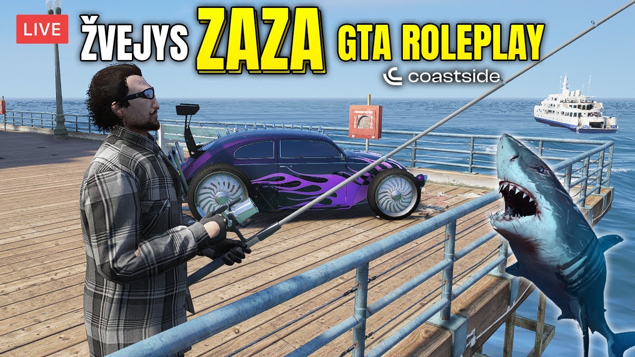 Žvejys ZAZA ir Vakare Crime GTA Roleplay | coastside.lt