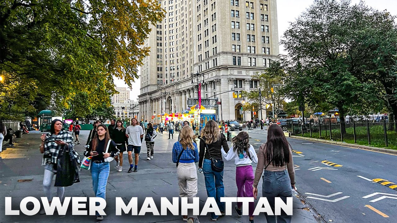 NYC Walk : World Trade Center to Wall Street & Chinatown in October 2022