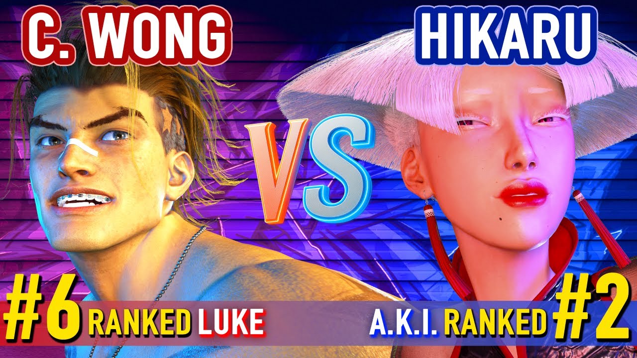 SF6 ▰ CHRIS WONG (#6 Ranked Luke) vs HIKARU (#2 Ranked A.K.I.) ▰ High Level Gameplay
