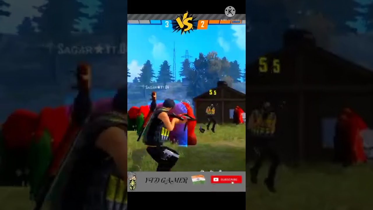 #short #free fire video#one vs 3😱