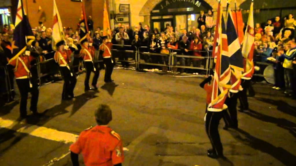 Defenders Of The Rock Flute Band Finish Their Parade 2012