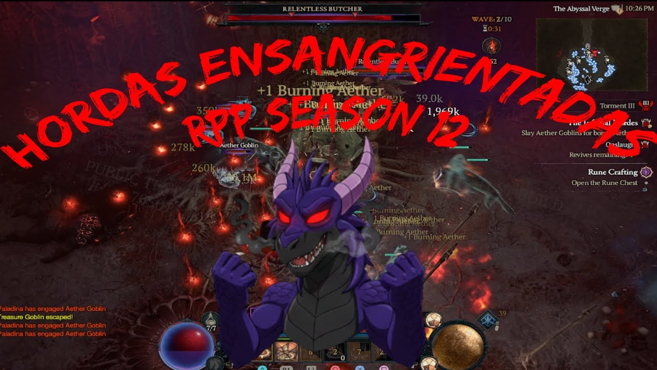 Diablo 4 - RPP Season 12, probamos las hordas ensangrientadas.🔥