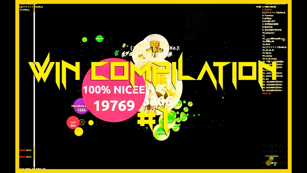 Agar.io | Win Compilation #1