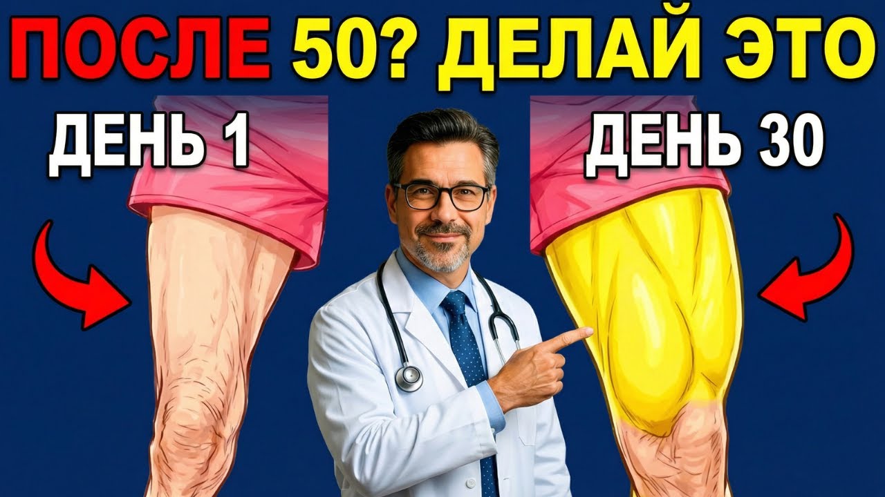 🦵 ЛУЧШЕ приседаний: 3 упражнения после 50 (ДОКАЗАНО НАУКОЙ)