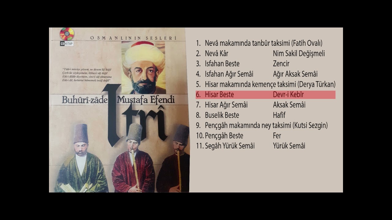 ITRÎ - Hisar Beste (Câm, Lâlindir senin, Âyîne Rûy-i Enverin)
