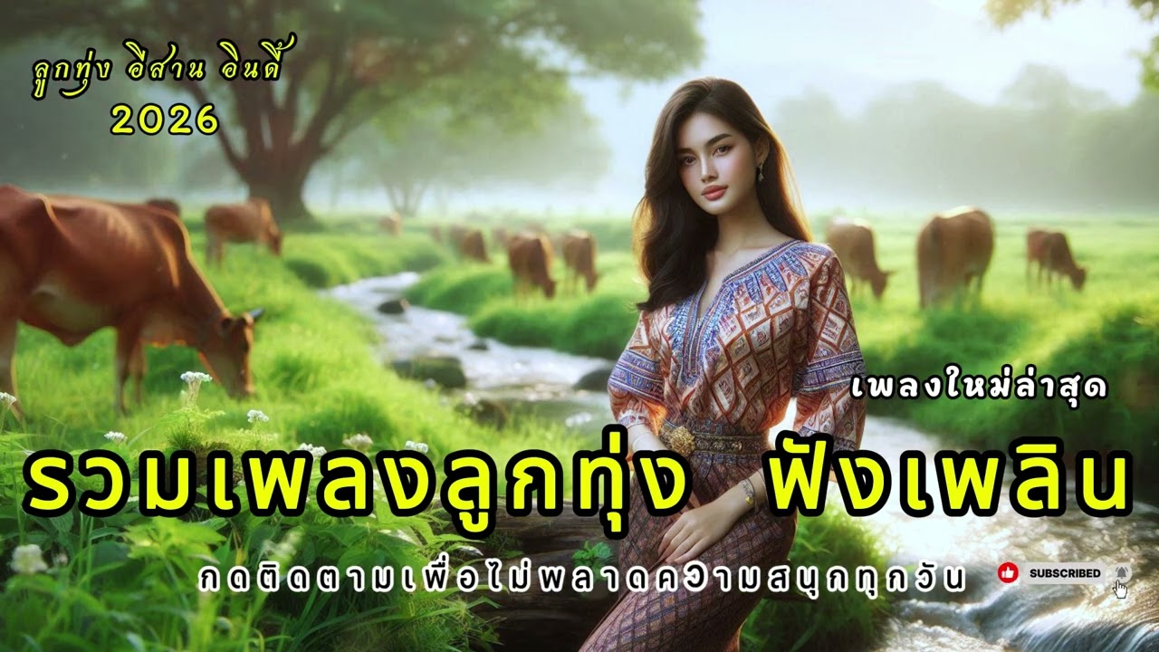 เพลงลูกทุ่งเพราะๆ 2026  คนไกลบ้าน ฟังเพลิน ฟังสบาย ในวันทำงาน เพลงใหม่ล่าสุด เติมกำลังใจ