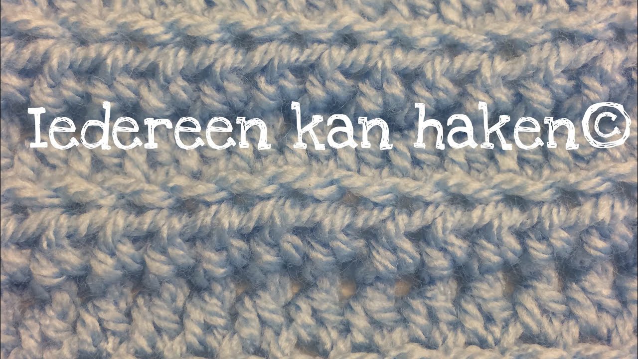 ♥️ #iedereenkanhaken #Boordsteek #Ribbelsteek (different languages subtitled)DIY #crochet  #Chunky