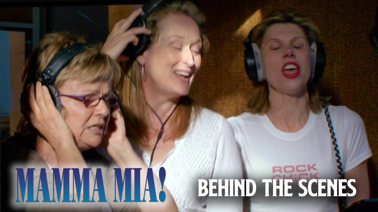 Актёры мюзикла «Mamma Mia» (BTS) в студии! | Mamma Mia (2008)
