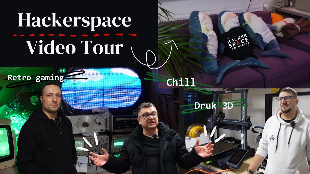 Hackerspace Tr&oacute;jmiasto Video Tour