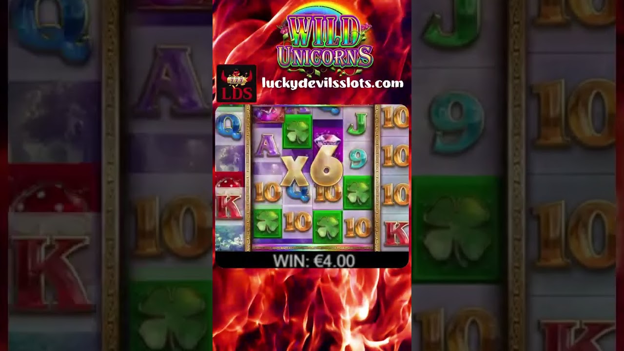 Wild Unicorns - Big Win 💥🦄 #slots #luckydevilsslots #bigwins