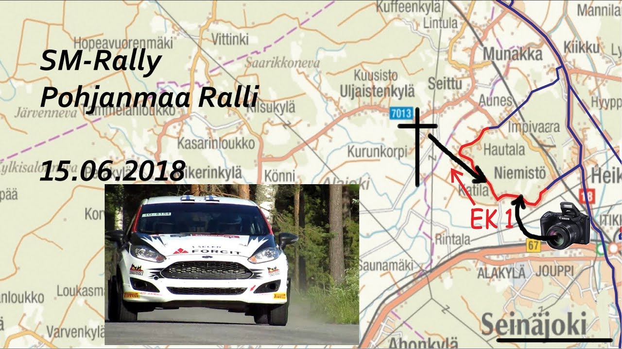 Pohjanmaa Ralli EK1 15.06.2018  -SM Rally Finland, Seinäjoki. (No accident video.)
