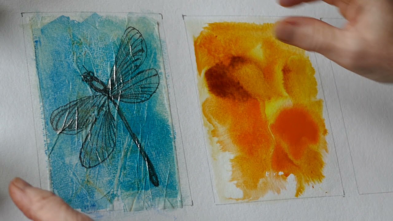 Monika Reiter, Aquarell, Teebeutel, Aqua Shine, Aqua Drop