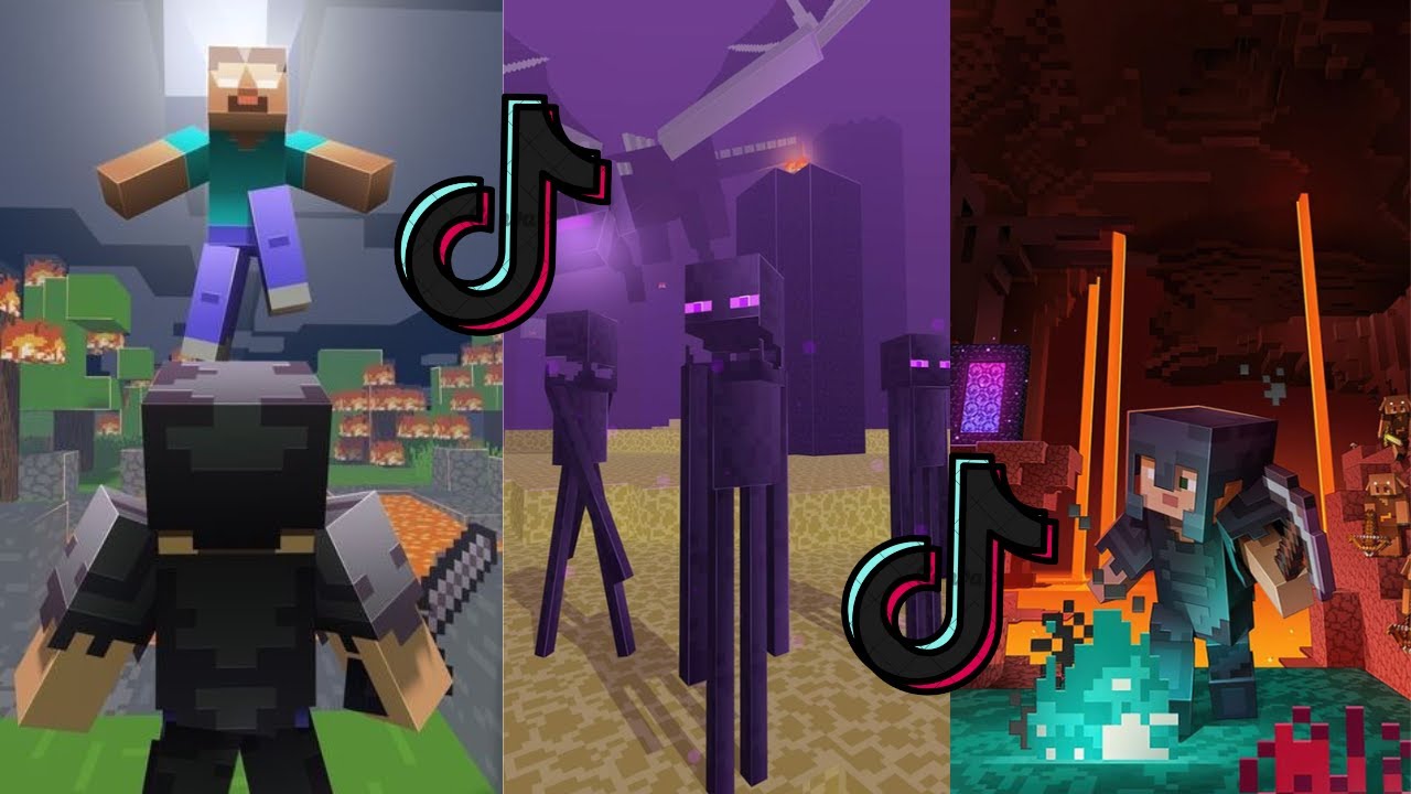 ماين كرافت:تجميع مقاطع تيك توك هيرو براين :Minecraft:tajmie maqatie tik tuk hiru brayin​