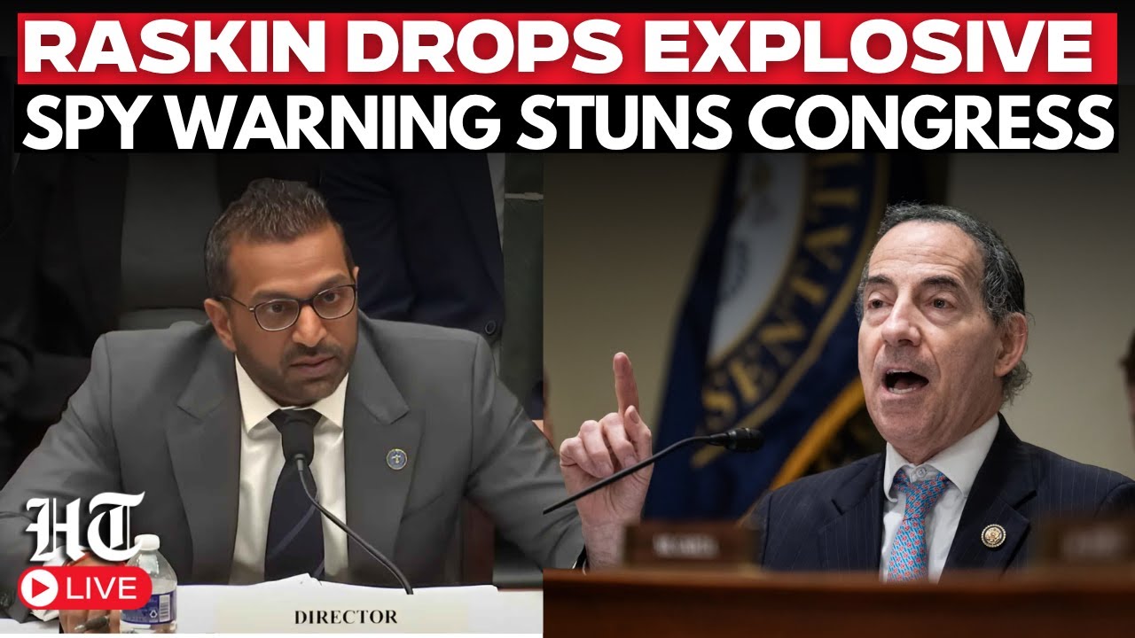 US Congress Live: Jamie Raskin Unloads On Kash Patel And Tulsi Gabbard In Fiery Speech | Trump | FBI