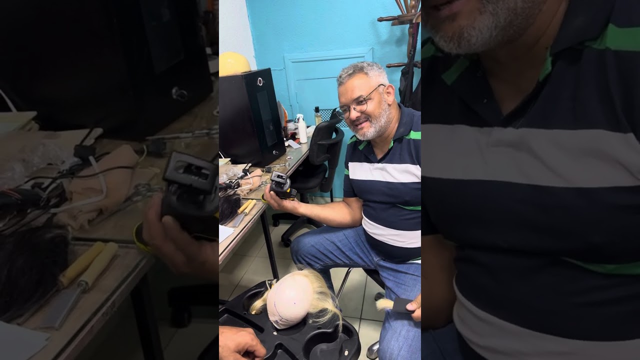 Aprenda a fabricar próteses capilar  prático e 100% fininha 