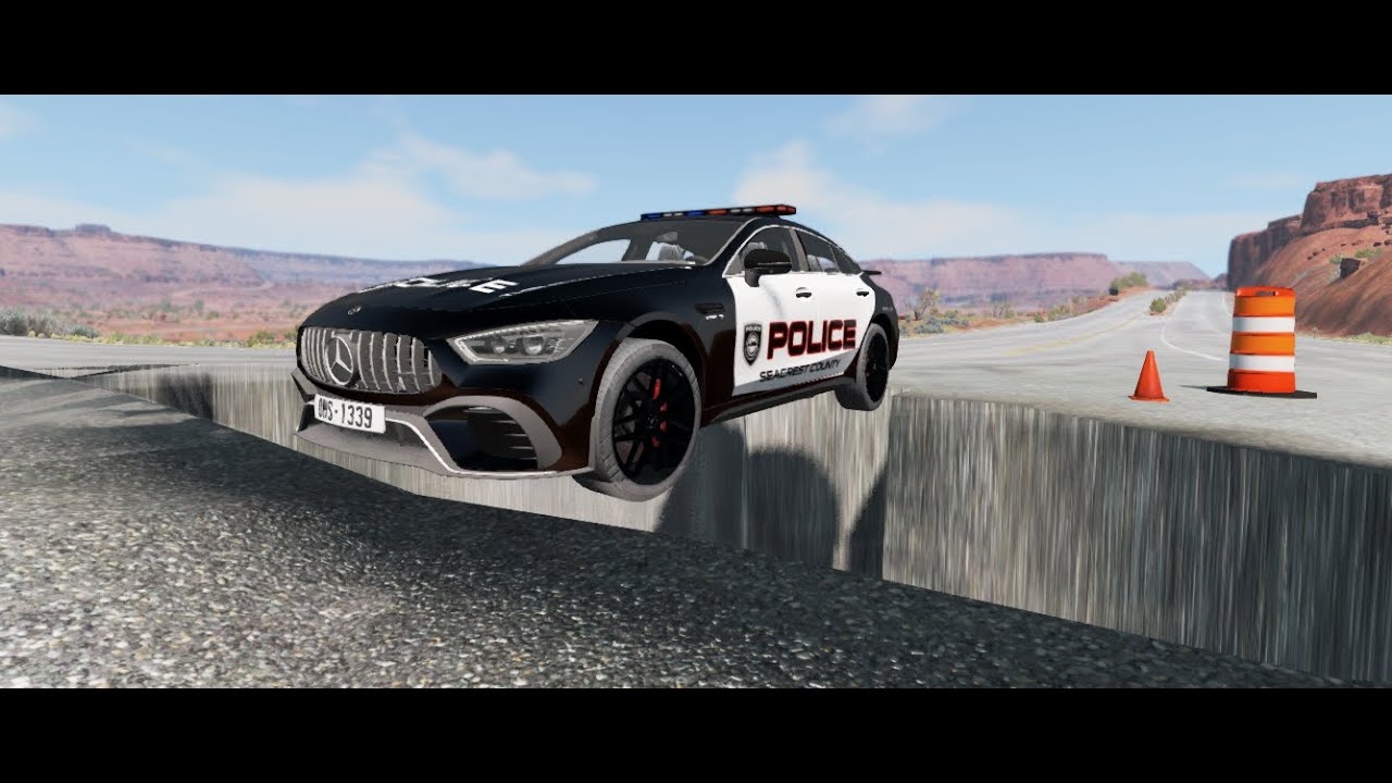 Car Vs Hole In Road - BeamNG / Utek