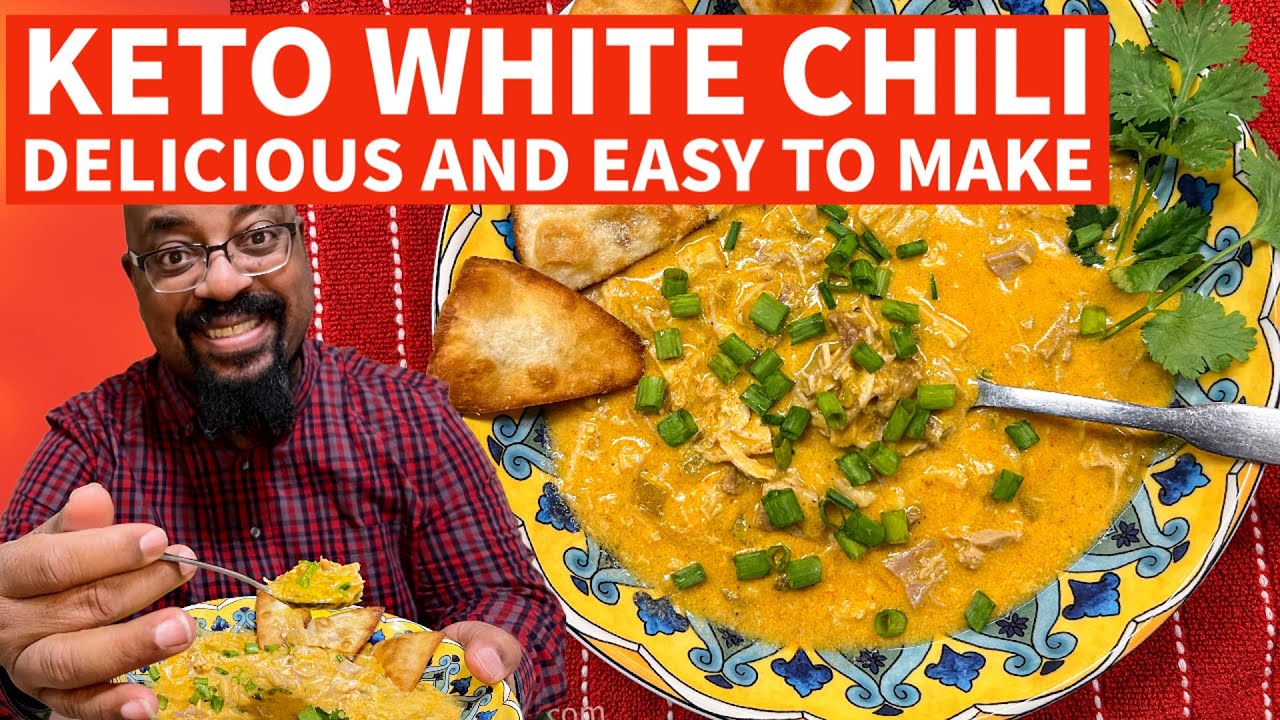 The Most Delicious Keto White Chili Recipe - Easy to Make #ketorecipes