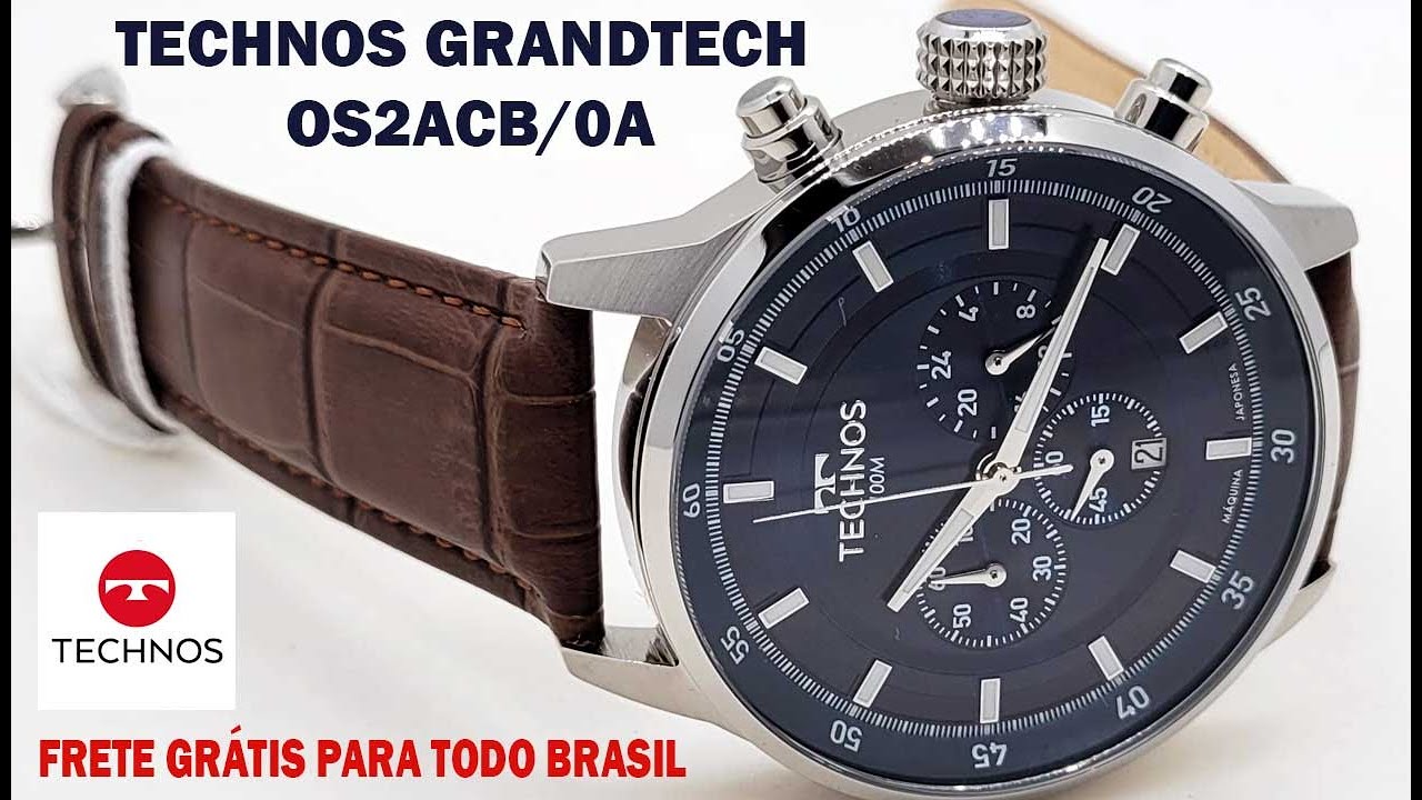 Relógio TECHNOS Masculino Grandtech OS2ACB/0A - New Look Time Relógios