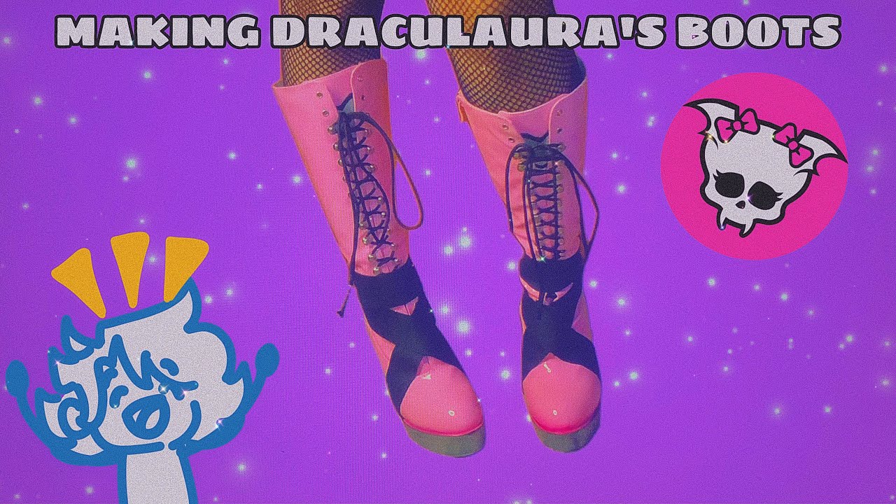 MAKING DRACULAURA’S BOOTS 🦇🖤