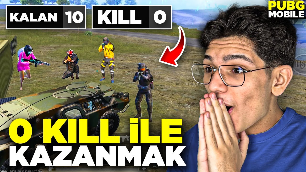 0 KİLL İLE WİN ALMA CHALLENGE ! - PUBG MOBİLE