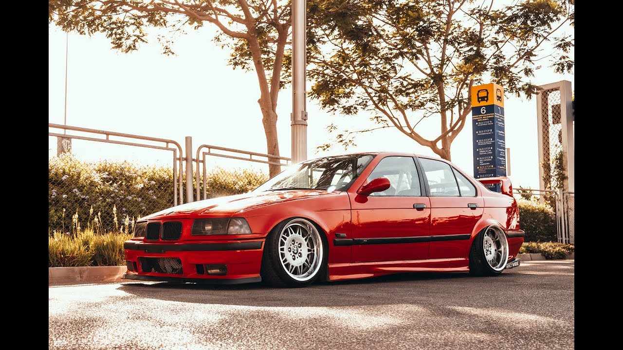 Stance BMW E36 - BMW E36 Sedan Airlifted Stance.