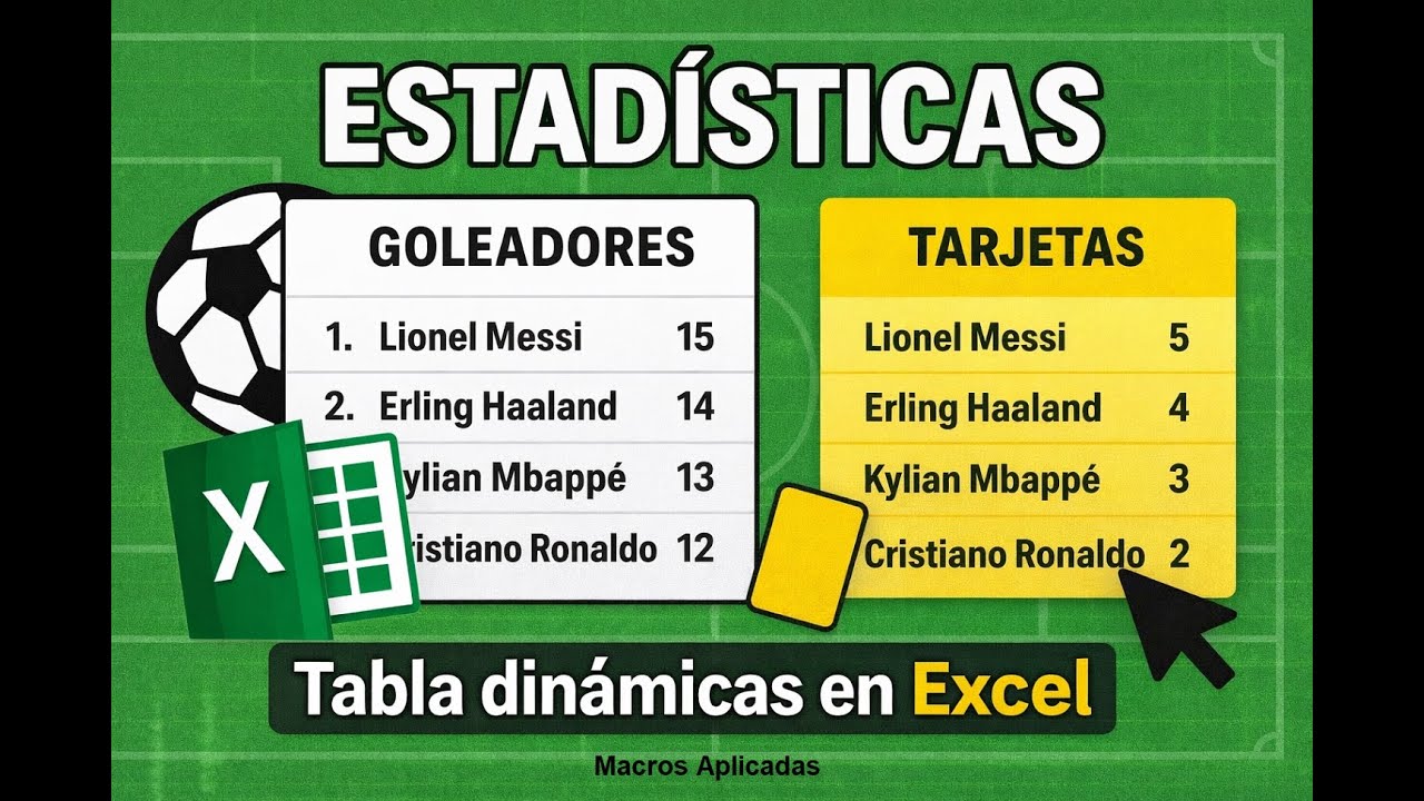 Estadísticas de Futbol con Tablas Dinámicas
