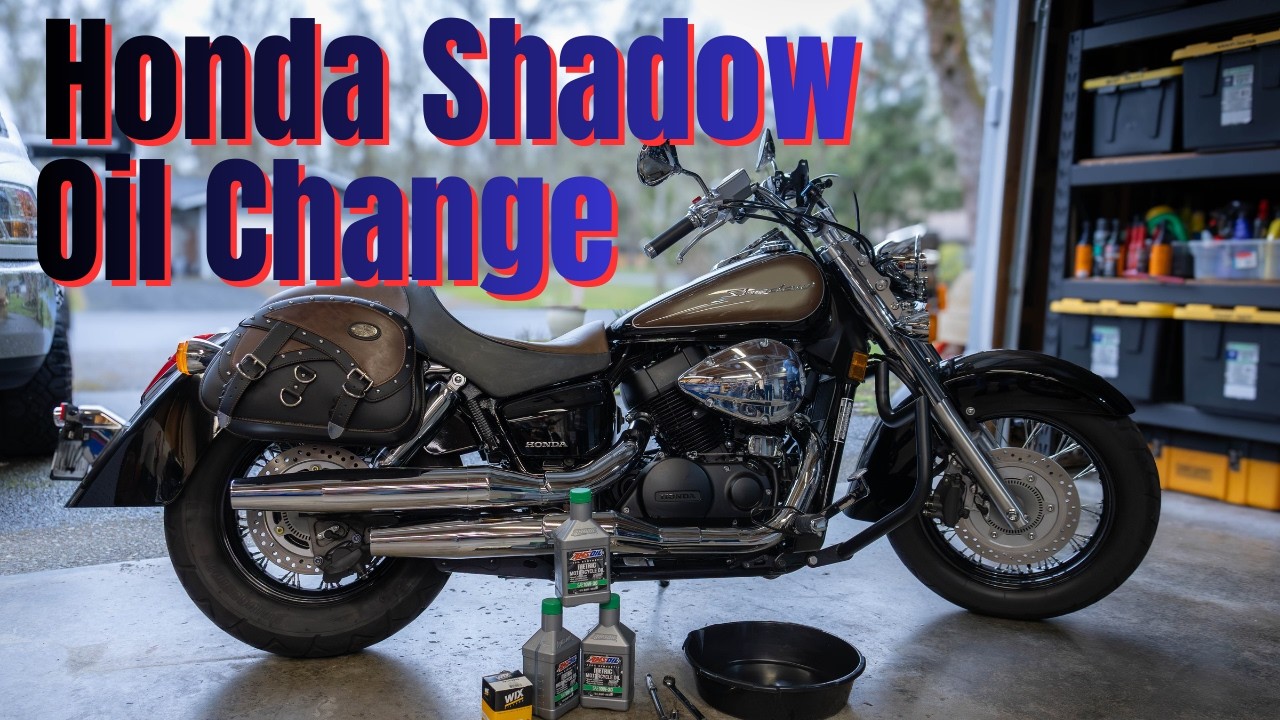 Honda Shadow Oil Change and Final Drive Service. AMSOIL