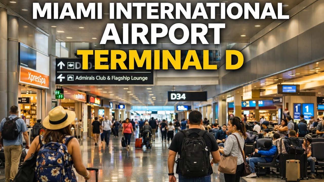 Терминал D в международном аэропорту Майами (MIA) &mdash; официально известный как Северный терминал, з...
