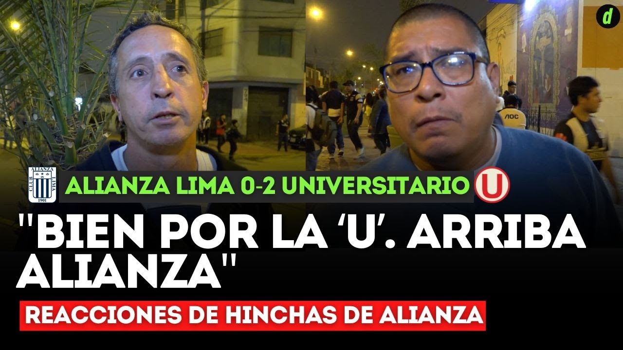 HINCHAS DE ALIANZA LIMA reaccionan tras derrota en la FINAL ante UNIVERSITARIO | Depor