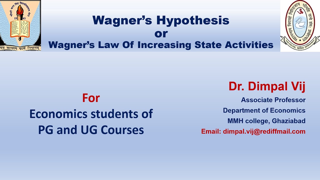 Video 15 Wagner's Hypothesis or Law of Increasing State Activities